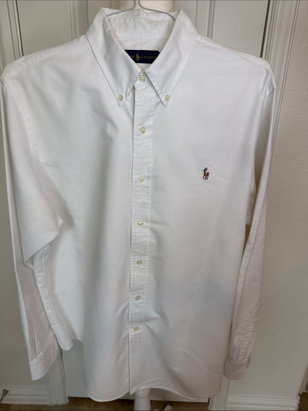 Ralph Lauren White Oxford Button-Down Shirt XL
